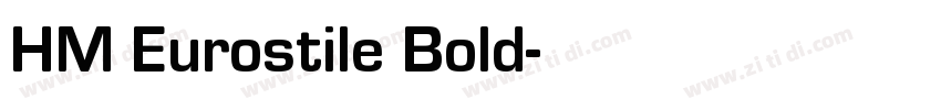 HM Eurostile Bold字体转换